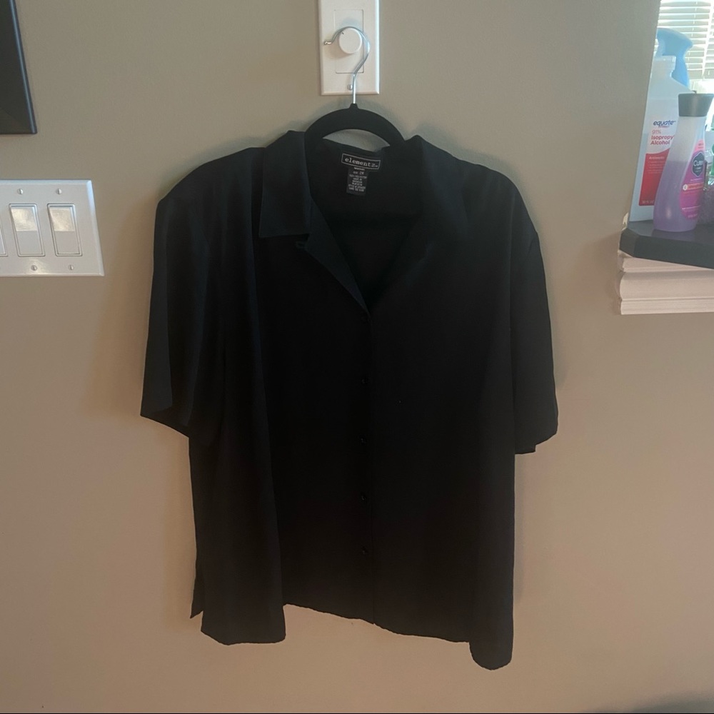 Elementz Black Button Down shirt